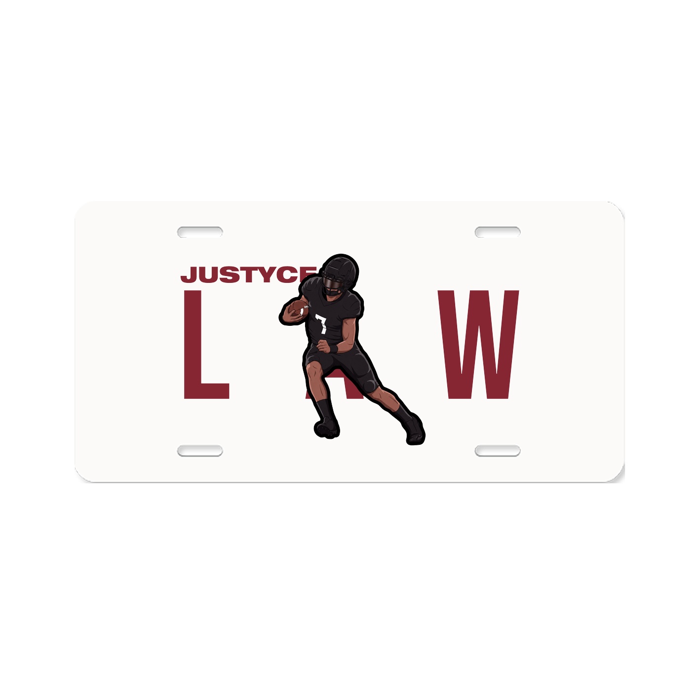 License Plate — Player Name in Classic
