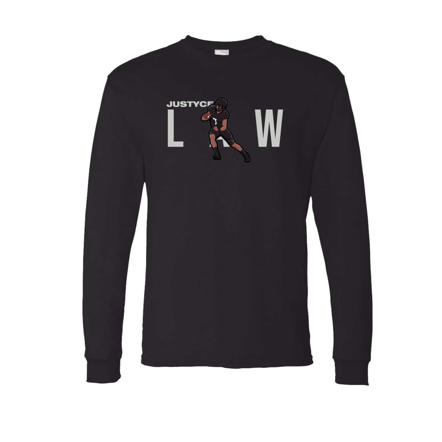 Long Sleeve Tee — Player Name in Black
