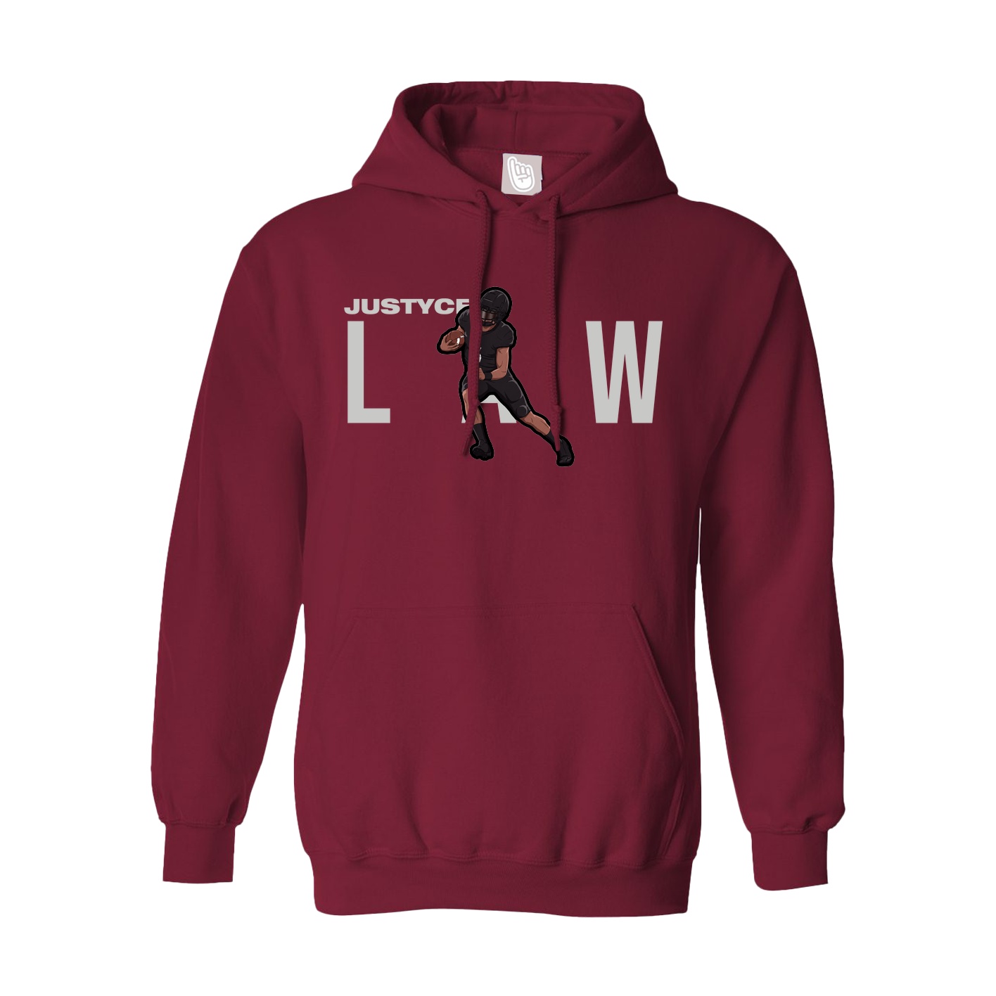 Hoodie — Player Name in Cardinal