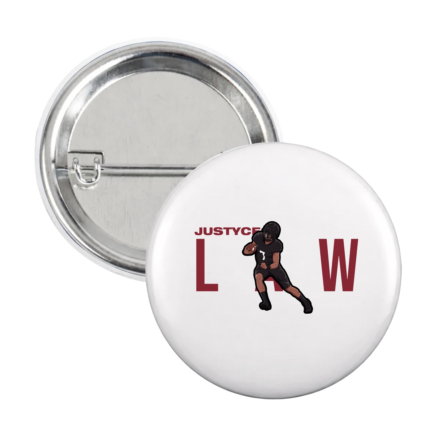Game Day Button — Player Name in White