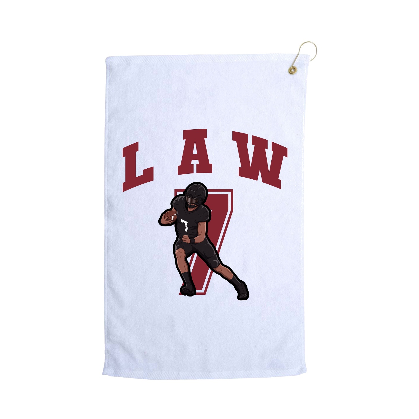 Golf Towel — Number in White