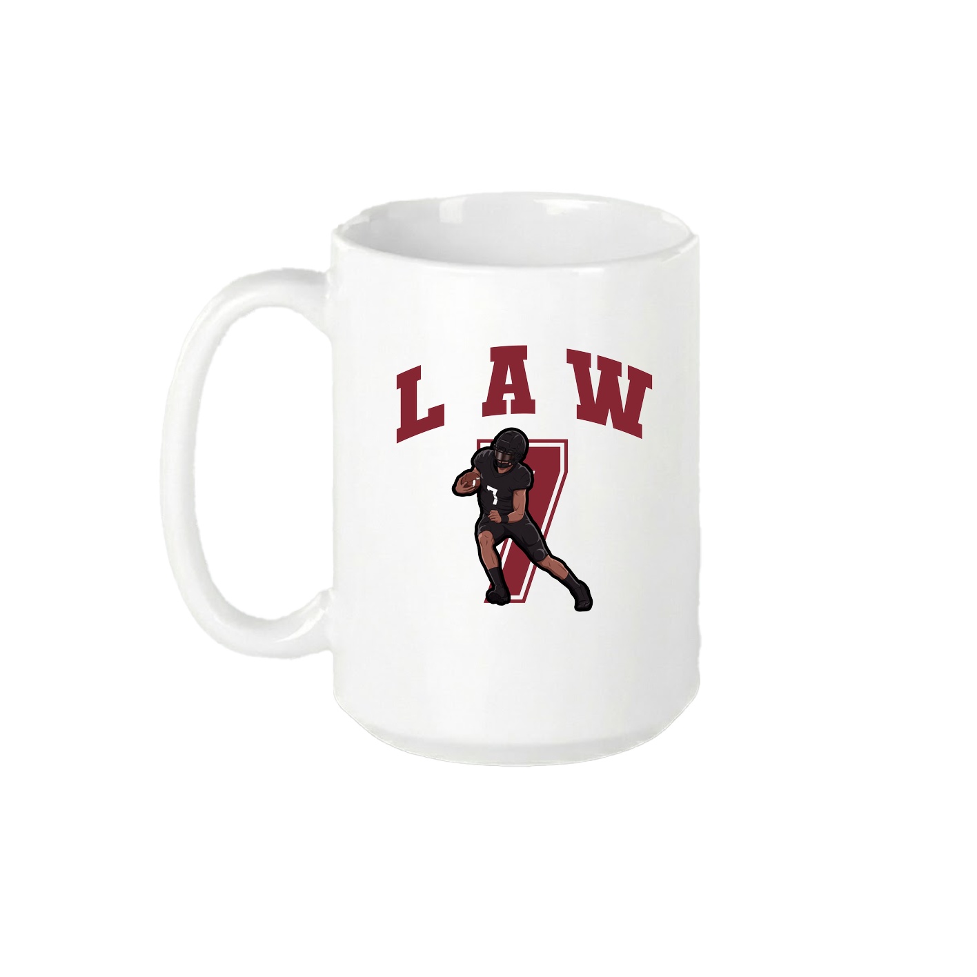 15oz Coffee Mug — Number in White