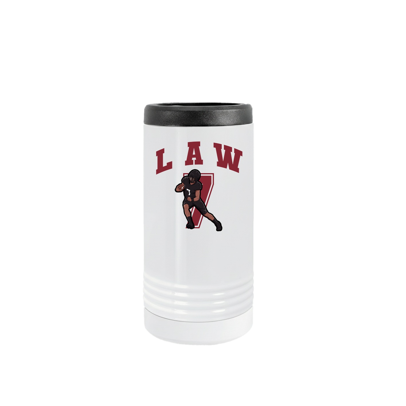 Slim Beverage Holder — Number in White