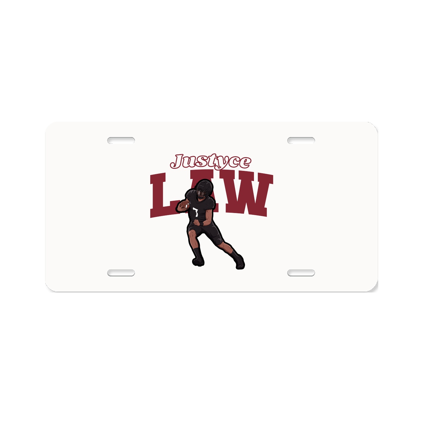 License Plate — Name Arch in Classic