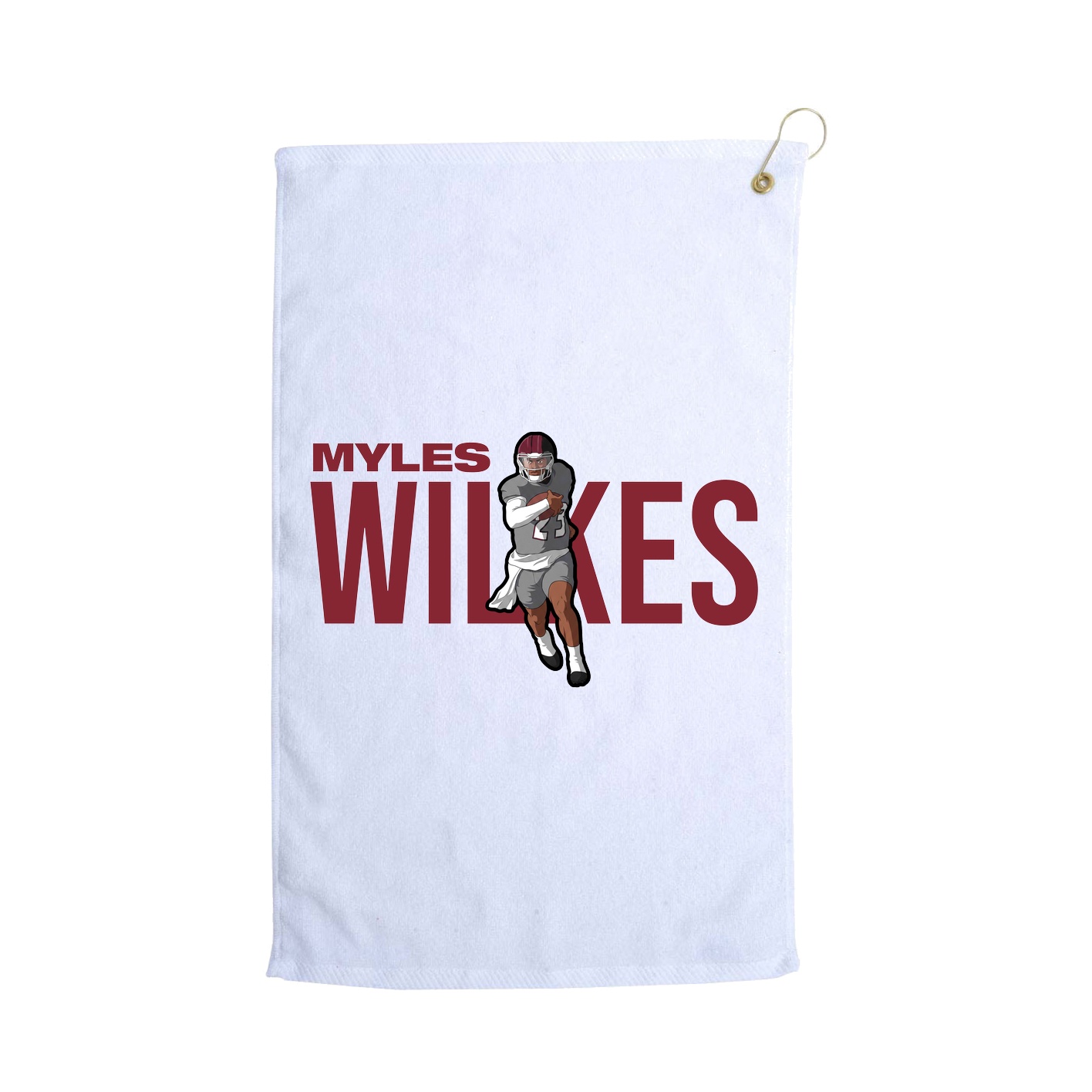Golf Towel — Player Name in White