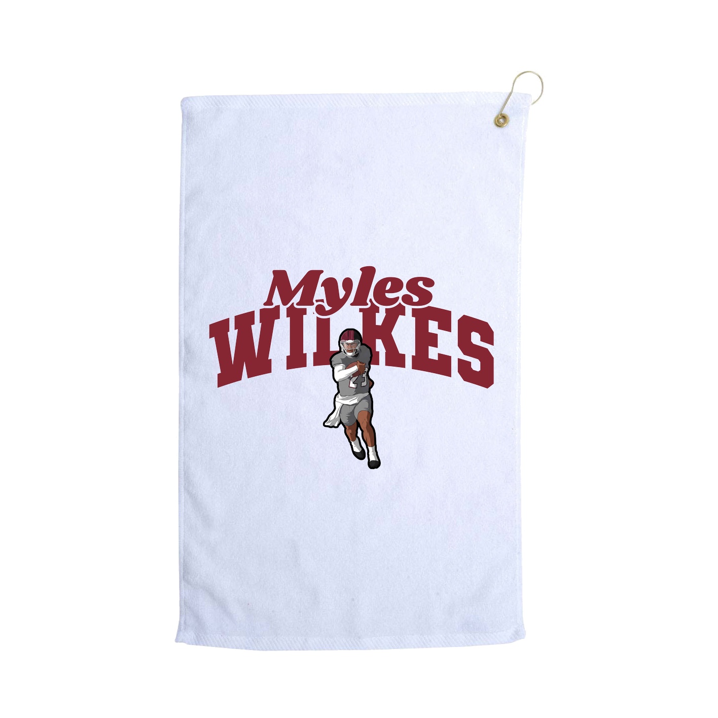 Golf Towel — Signature Arch in White