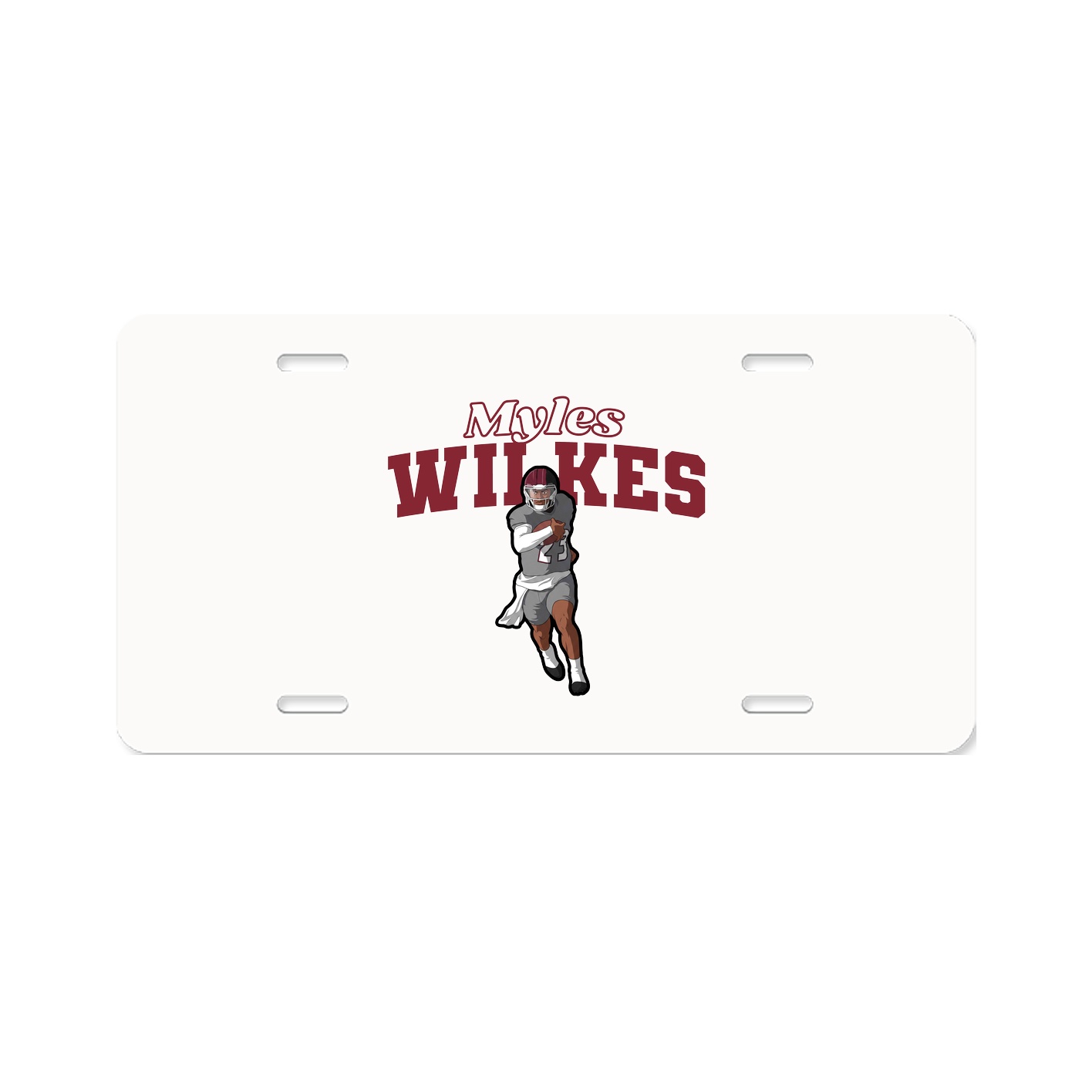 License Plate — Name Arch in Classic