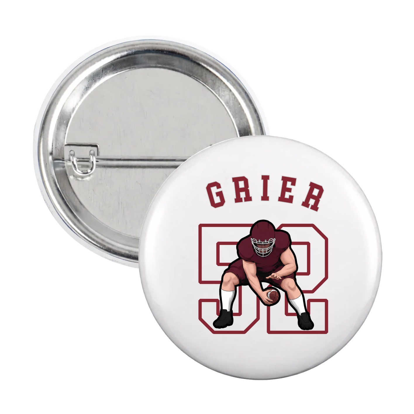 Game Day Button — Shirsey Arch in White