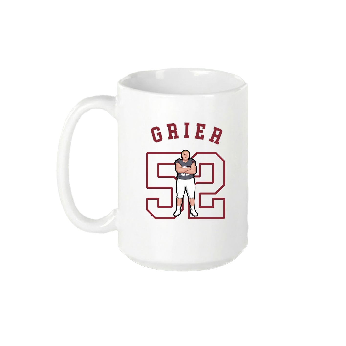 15oz Coffee Mug — Shirsey Arch in White