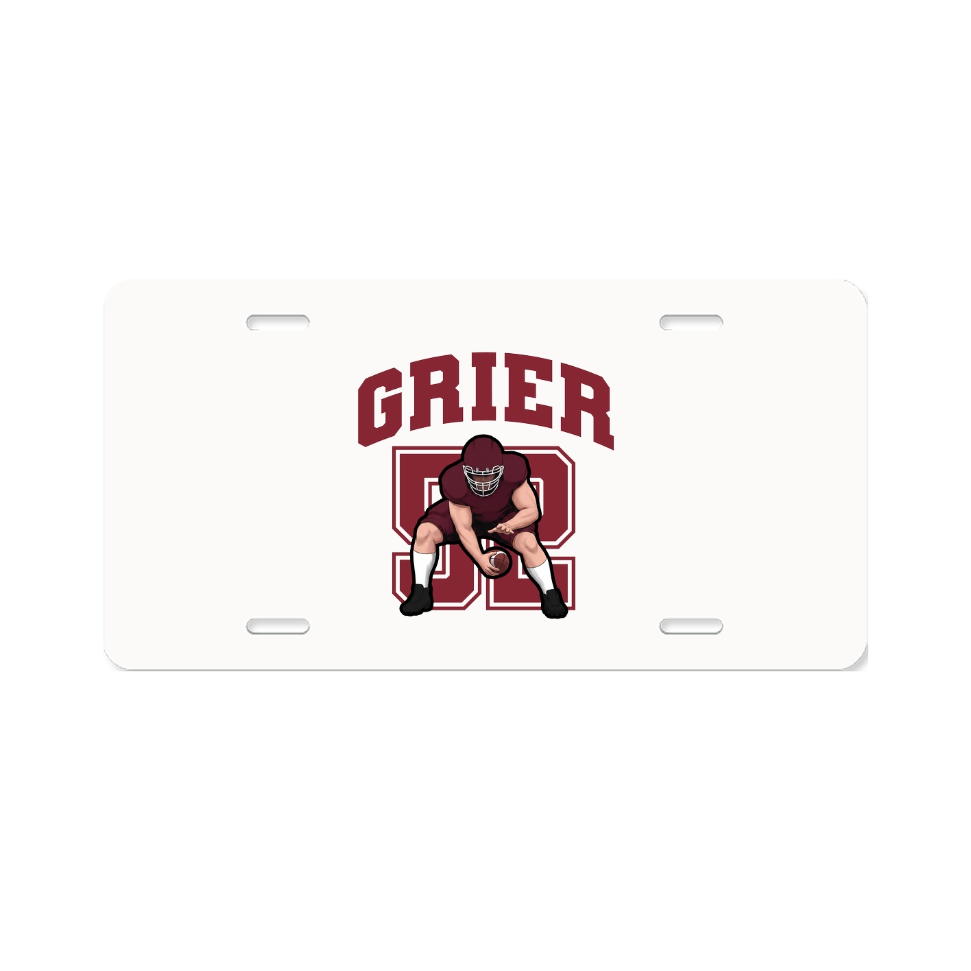 License Plate — Number in Classic