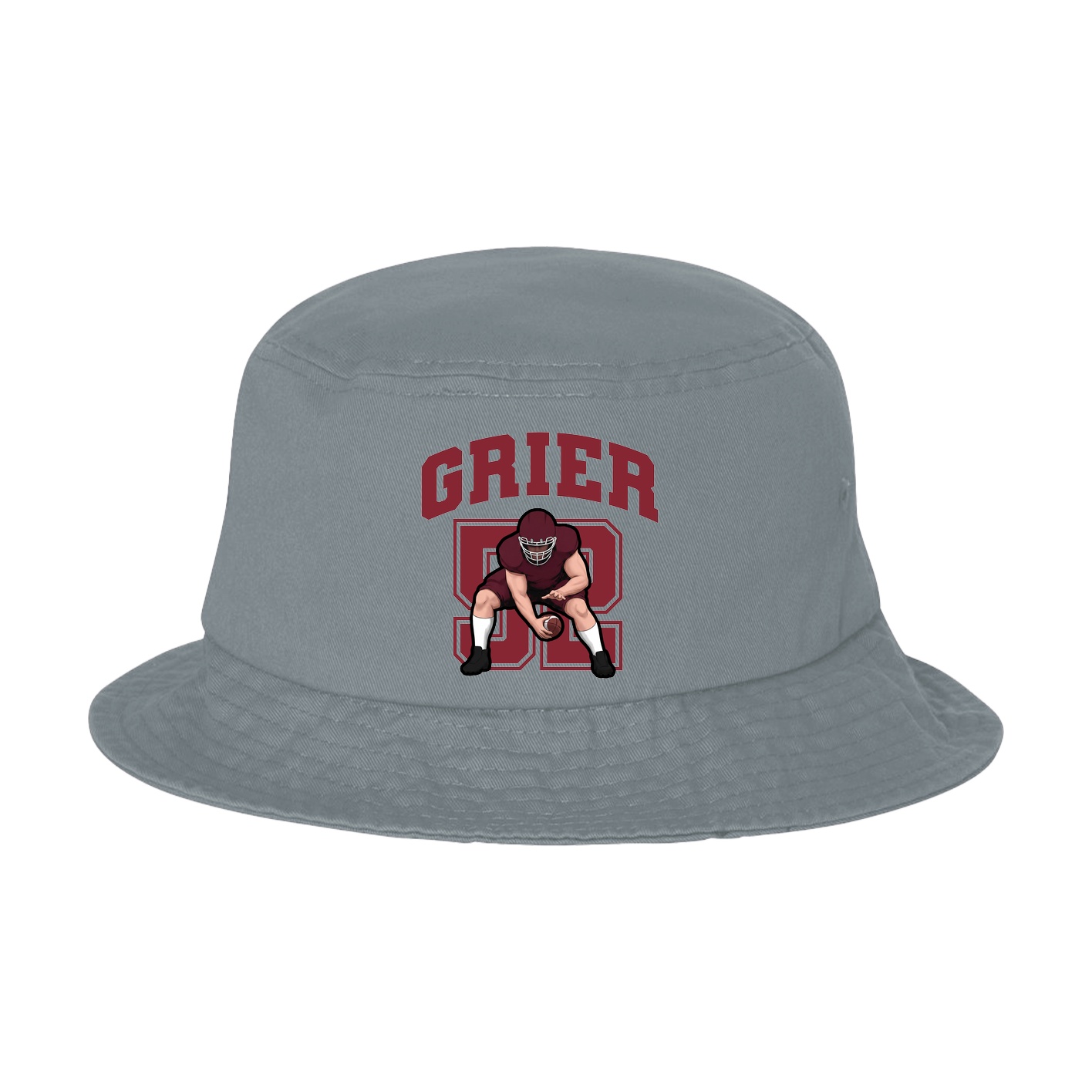 Bucket Cap — Number in Grey