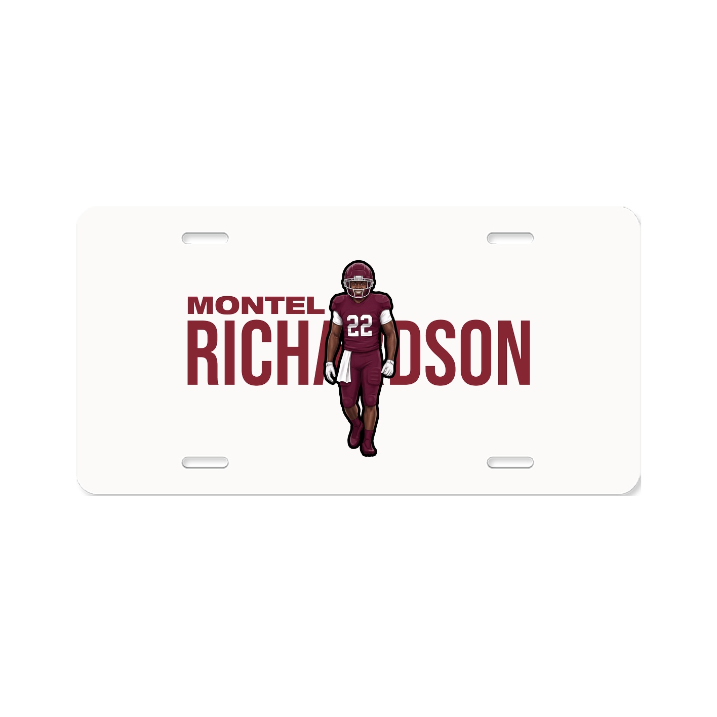 License Plate — Player Name in Classic