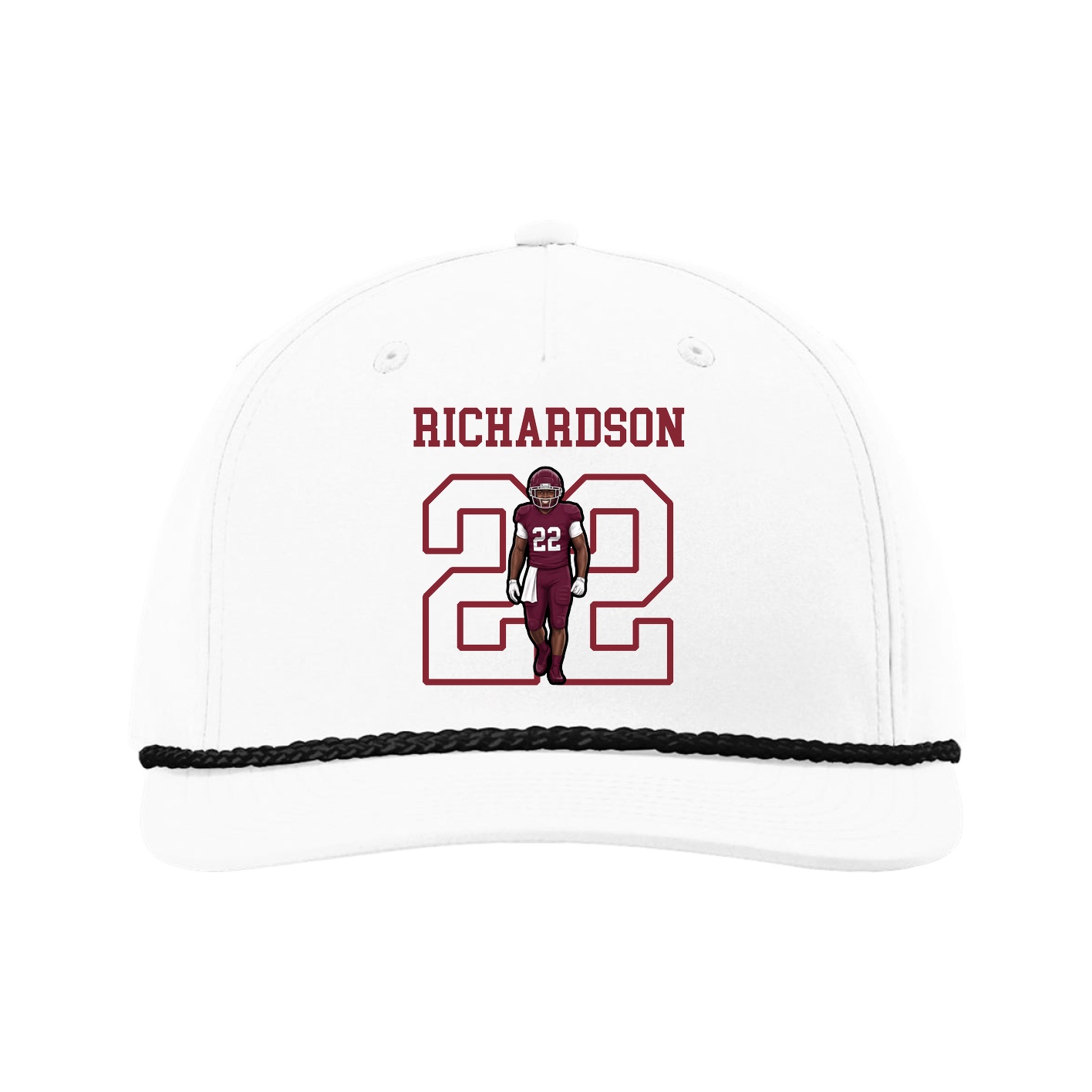 Five-Panel Classic Rope Cap — Shirsey in White