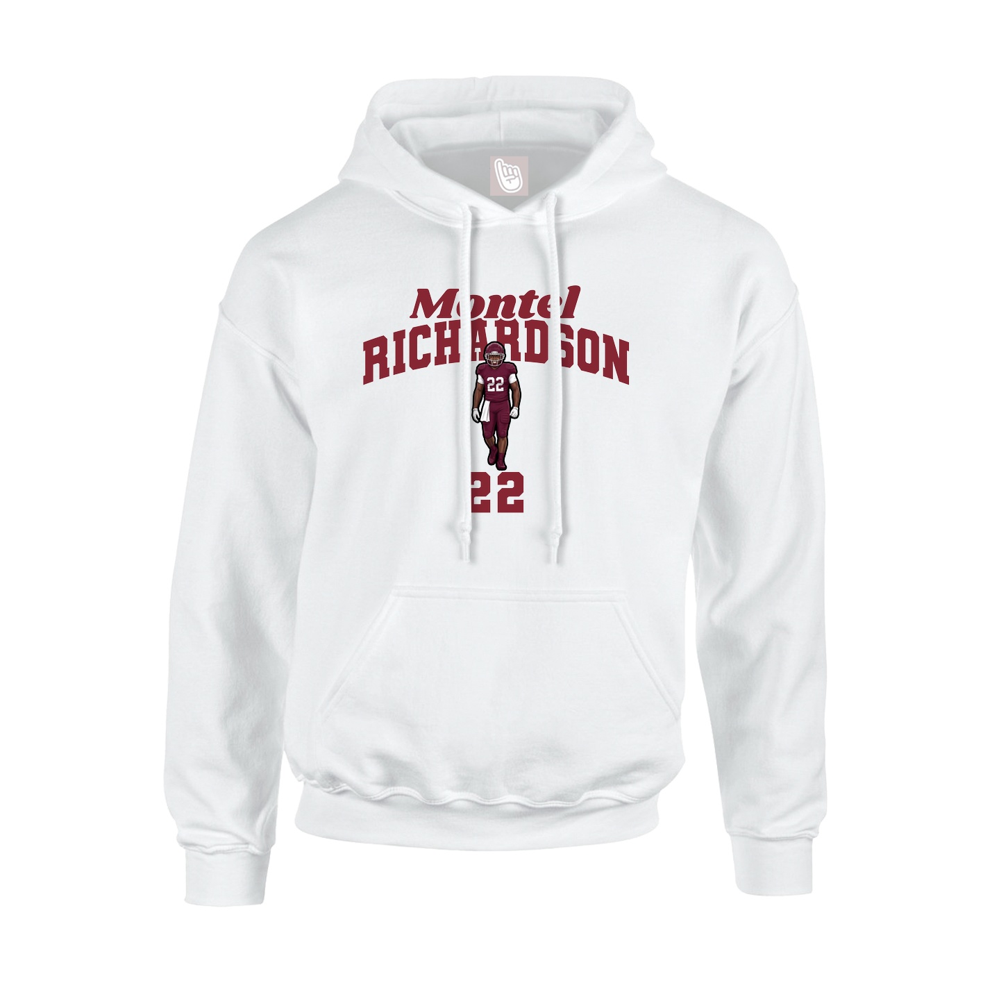 Youth Hoodie — Signature Arch in White