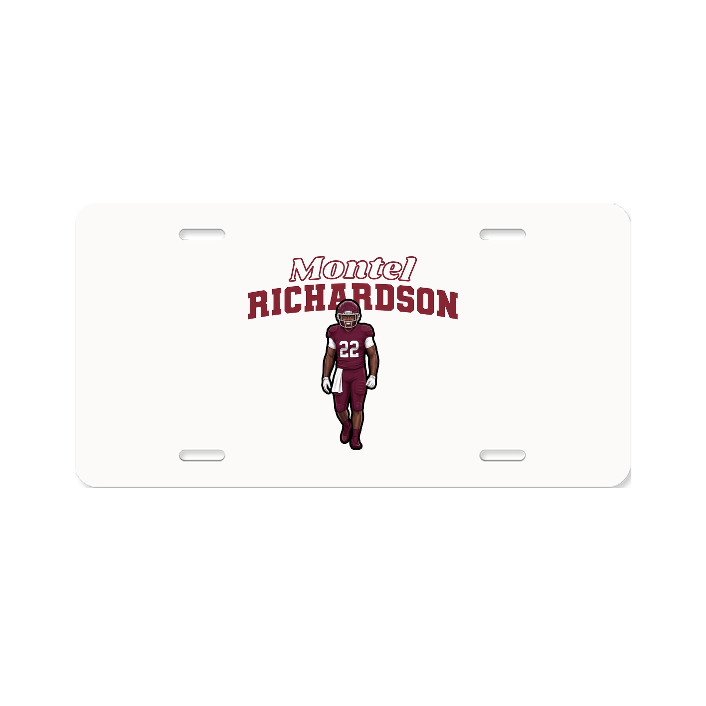 License Plate — Name Arch in Classic
