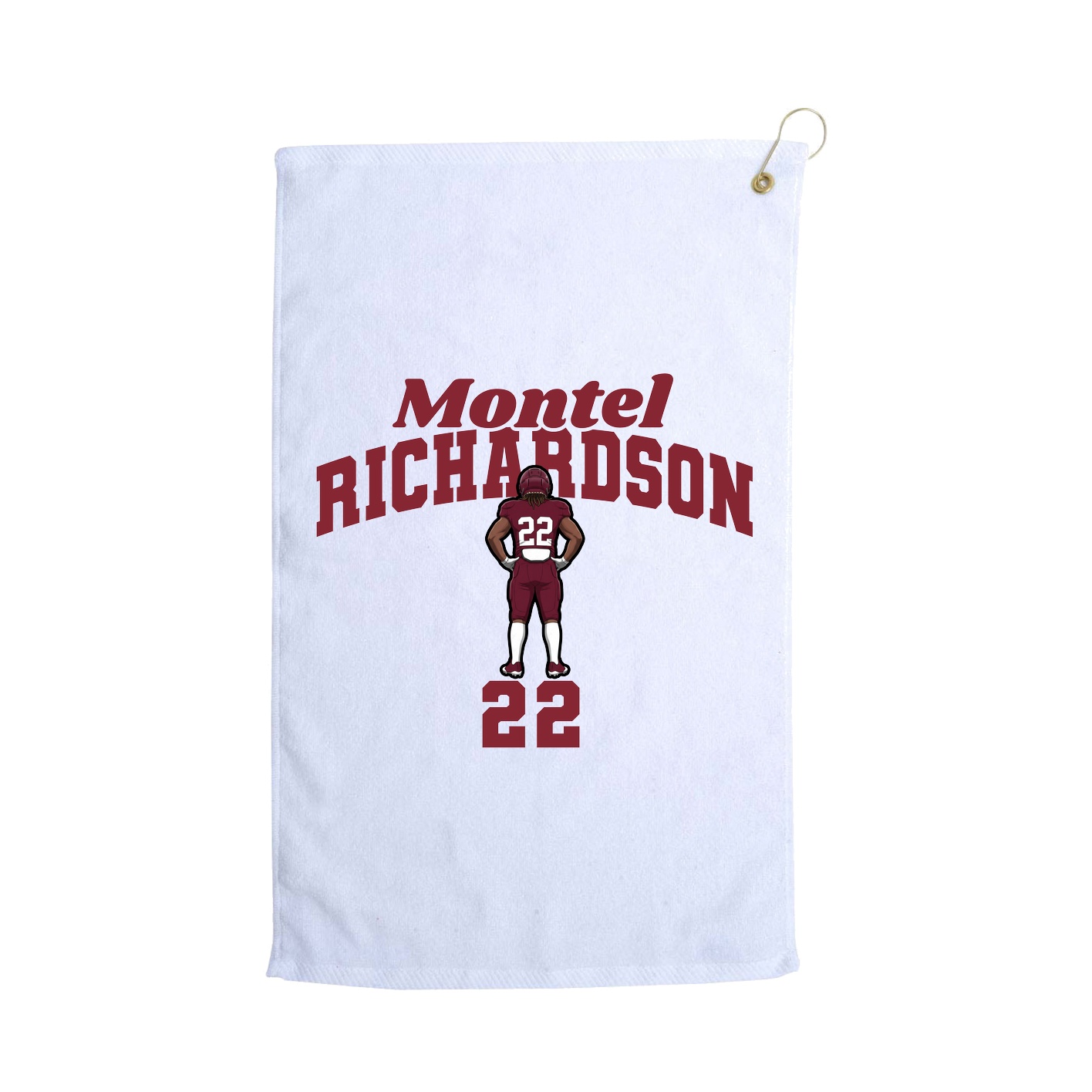 Golf Towel — Signature Arch in White