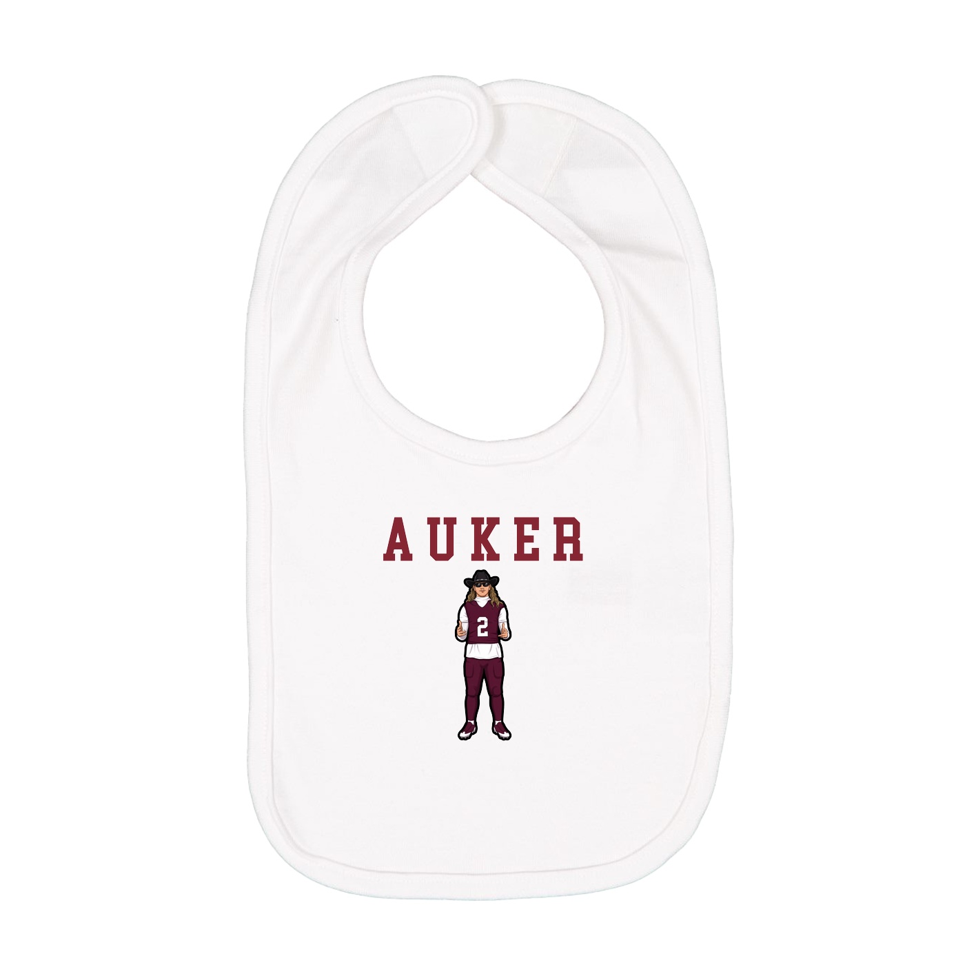 Infant Bib — Shirsey in White