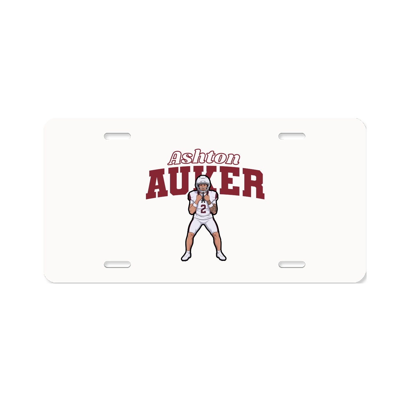 License Plate — Name Arch in Classic