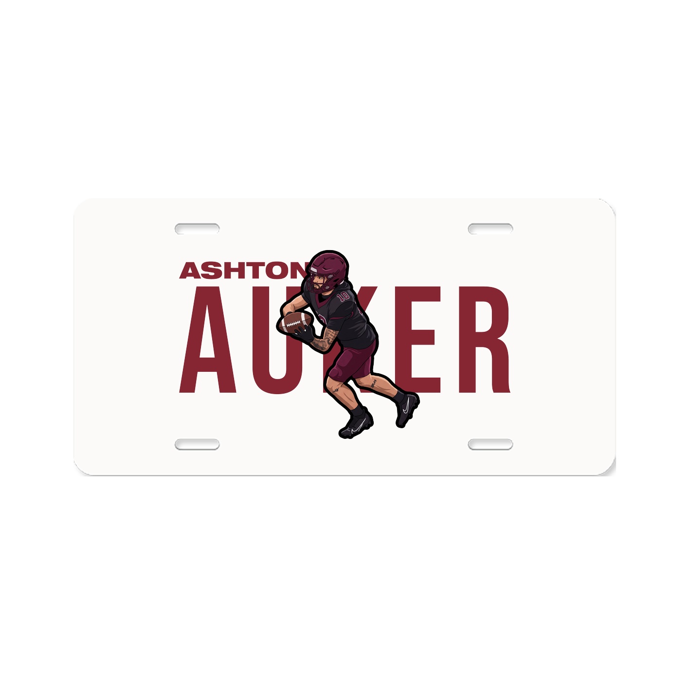 License Plate — Player Name in Classic
