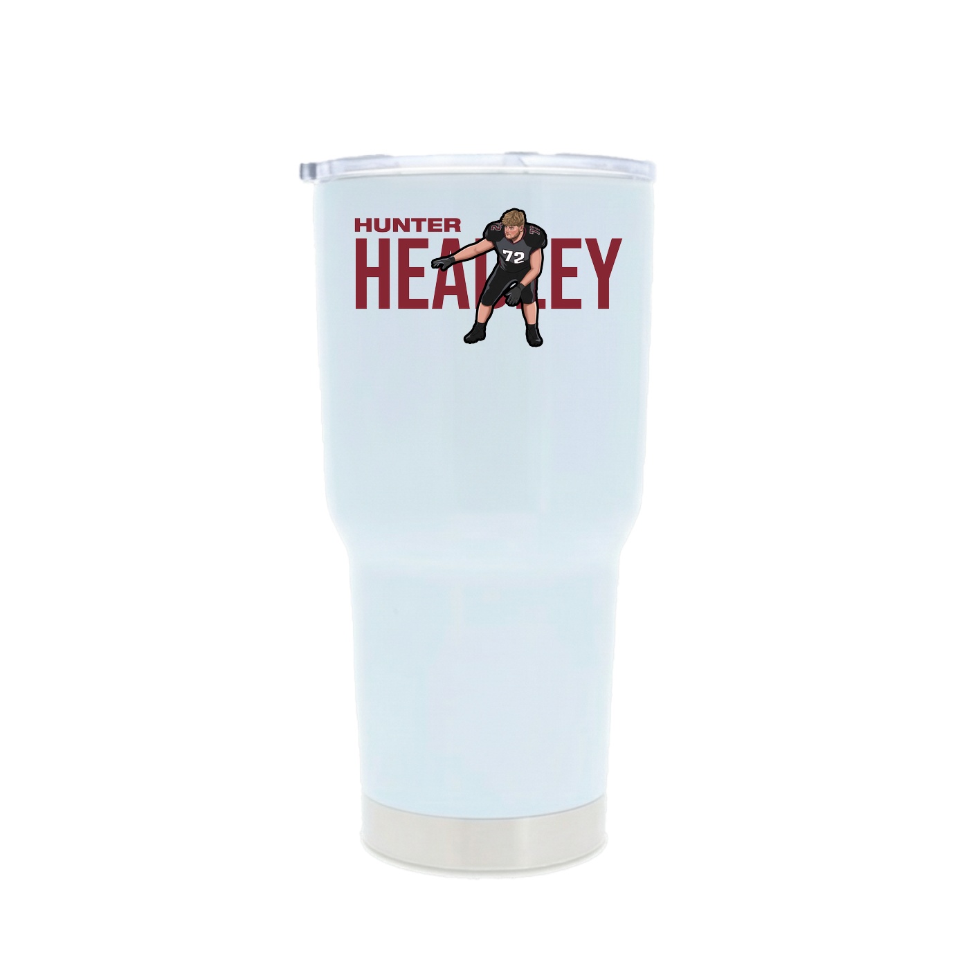 30oz Stainless Steel Tumbler — Player Name in White