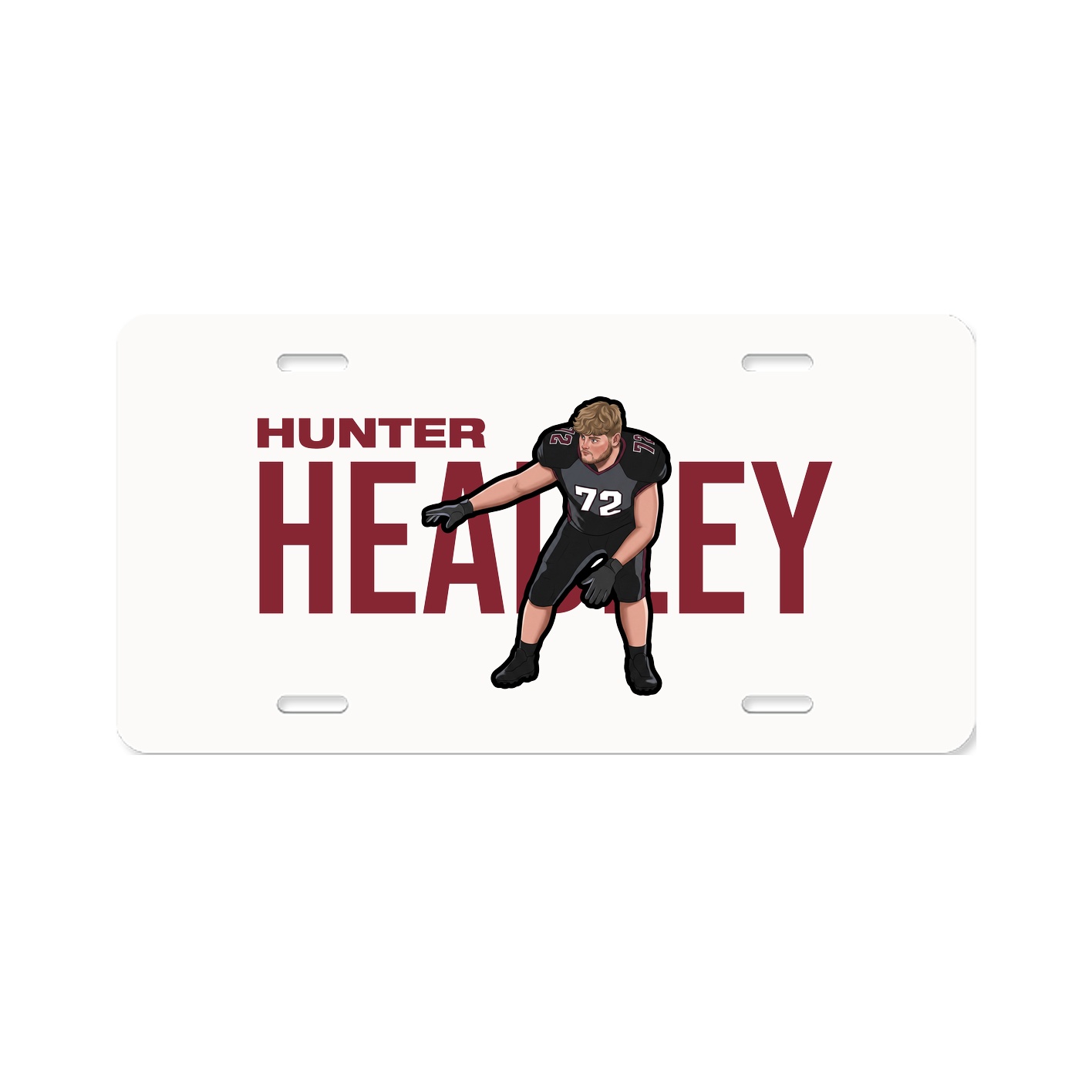 License Plate — Player Name in Classic