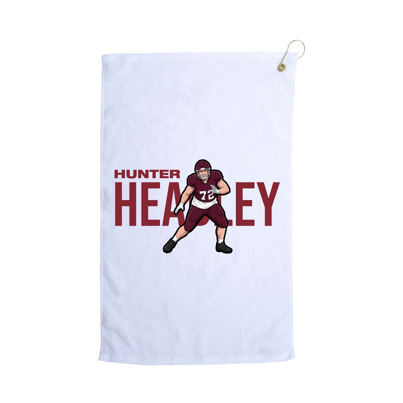 Golf Towel — Player Name in White