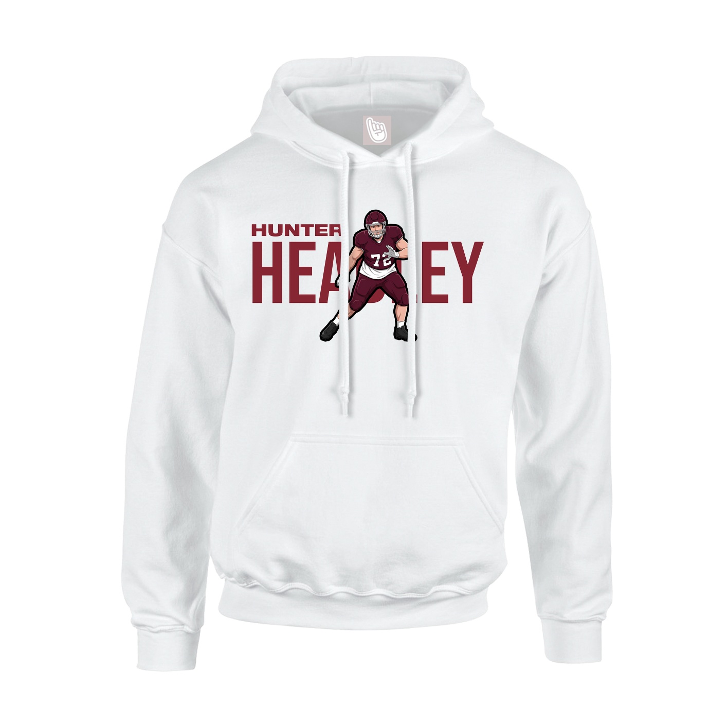 Hoodie — Player Name in White