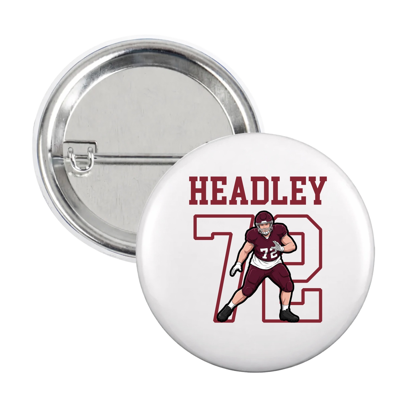 Game Day Button — Shirsey in White