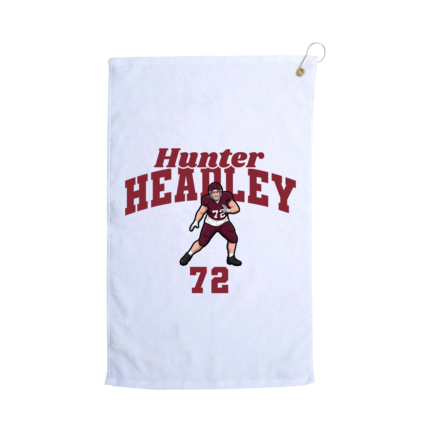 Golf Towel — Signature Arch in White