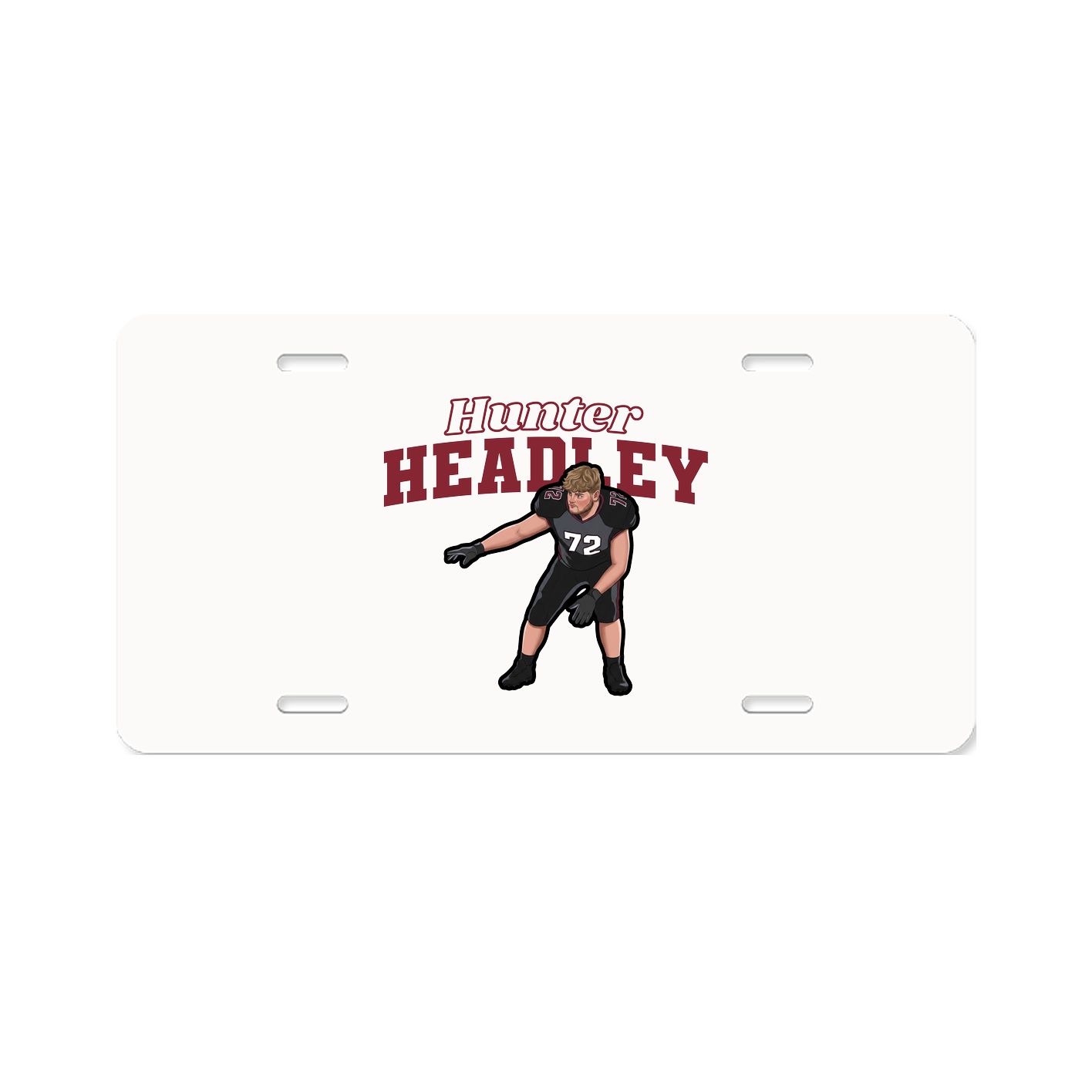 License Plate — Name Arch in Classic