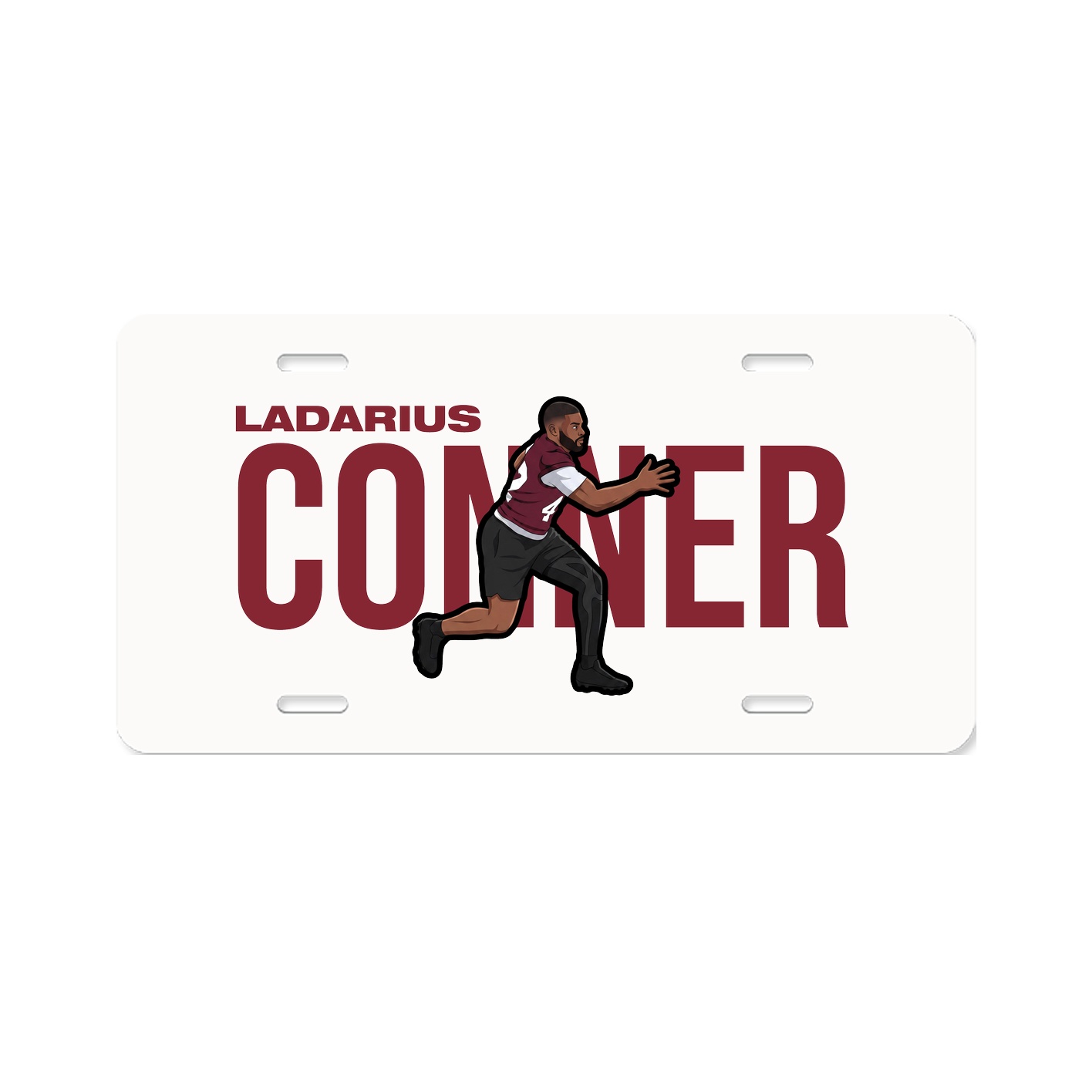 License Plate — Player Name in Classic