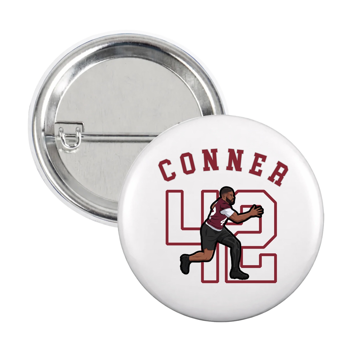 Game Day Button — Shirsey Arch in White