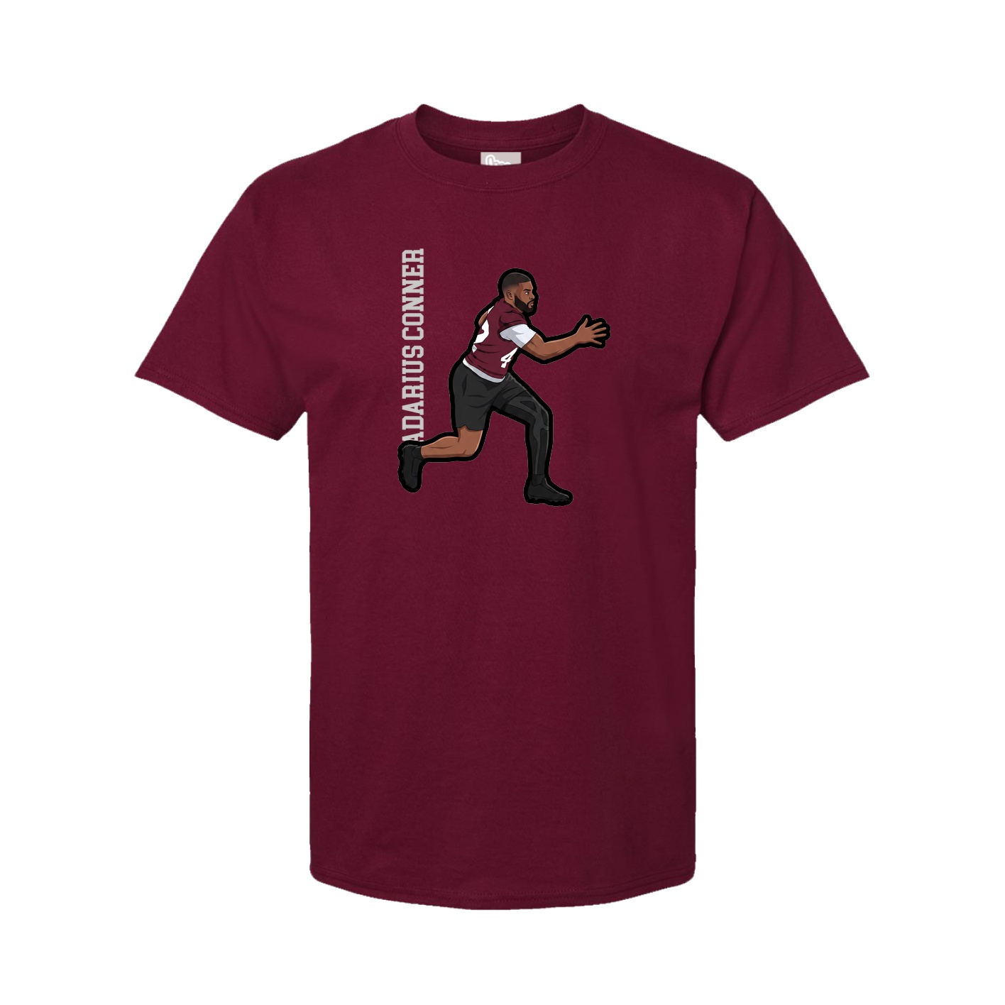 Tee — Name Vertical in Cardinal