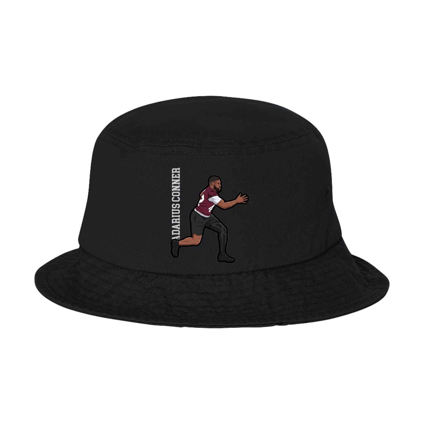 Bucket Cap — Name Vertical in Black
