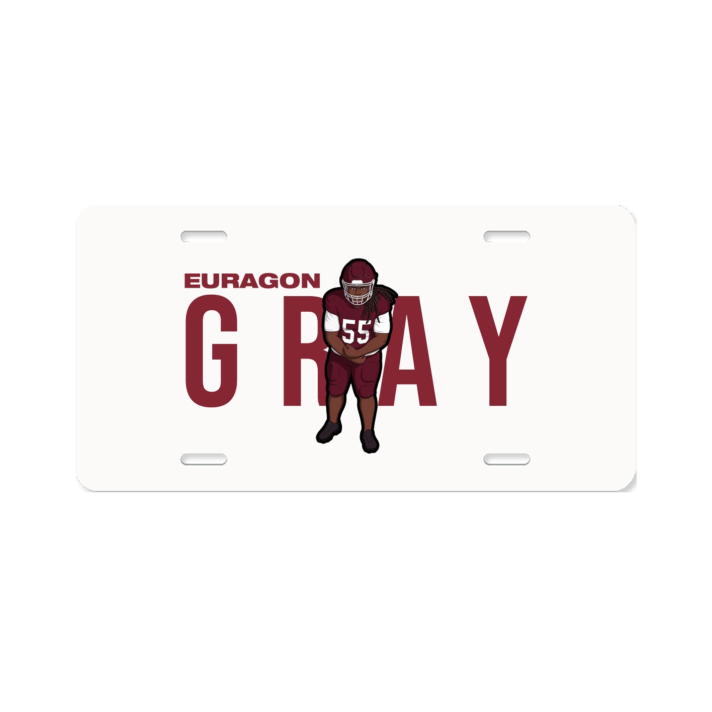 License Plate — Player Name in Classic