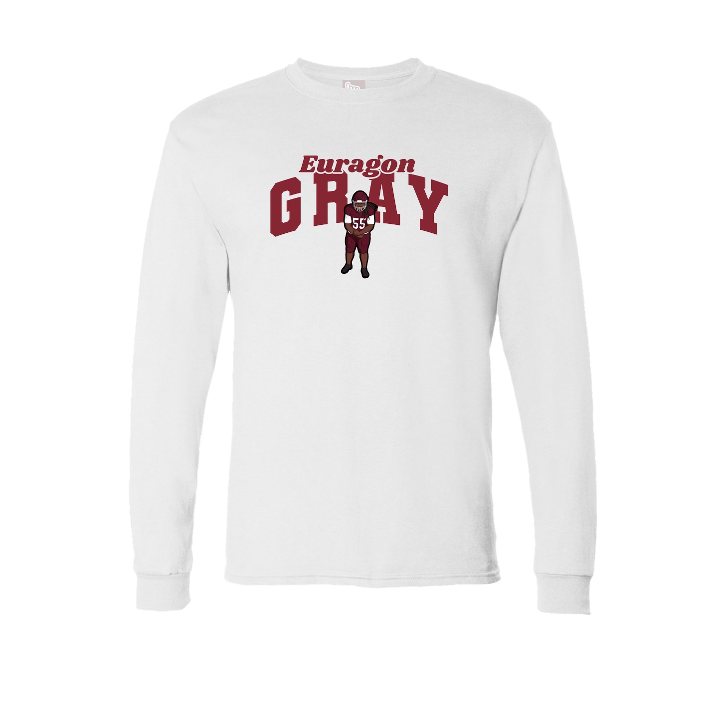 Long Sleeve Tee — Signature Arch in White