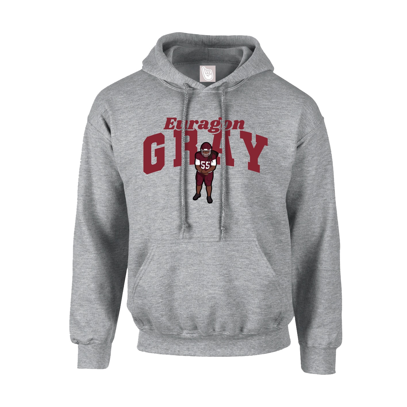 Hoodie — Signature Arch in Grey