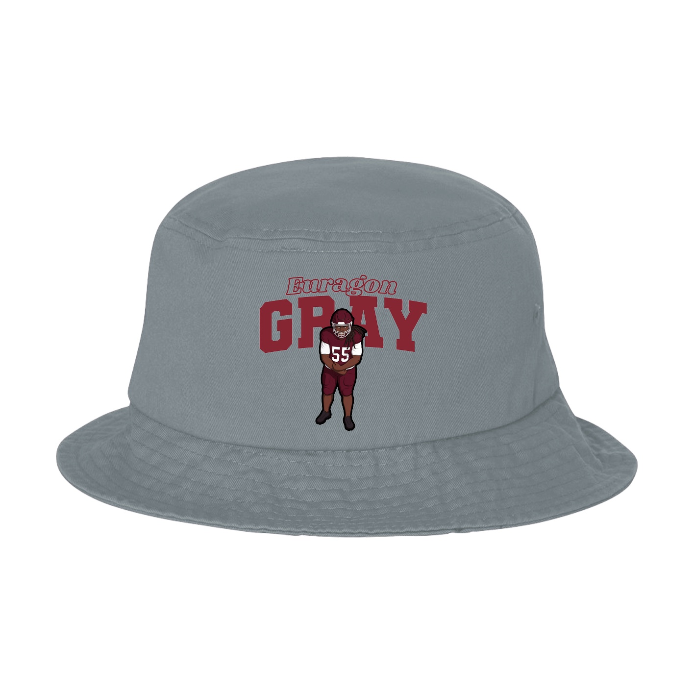 Bucket Cap — Name Arch in Grey