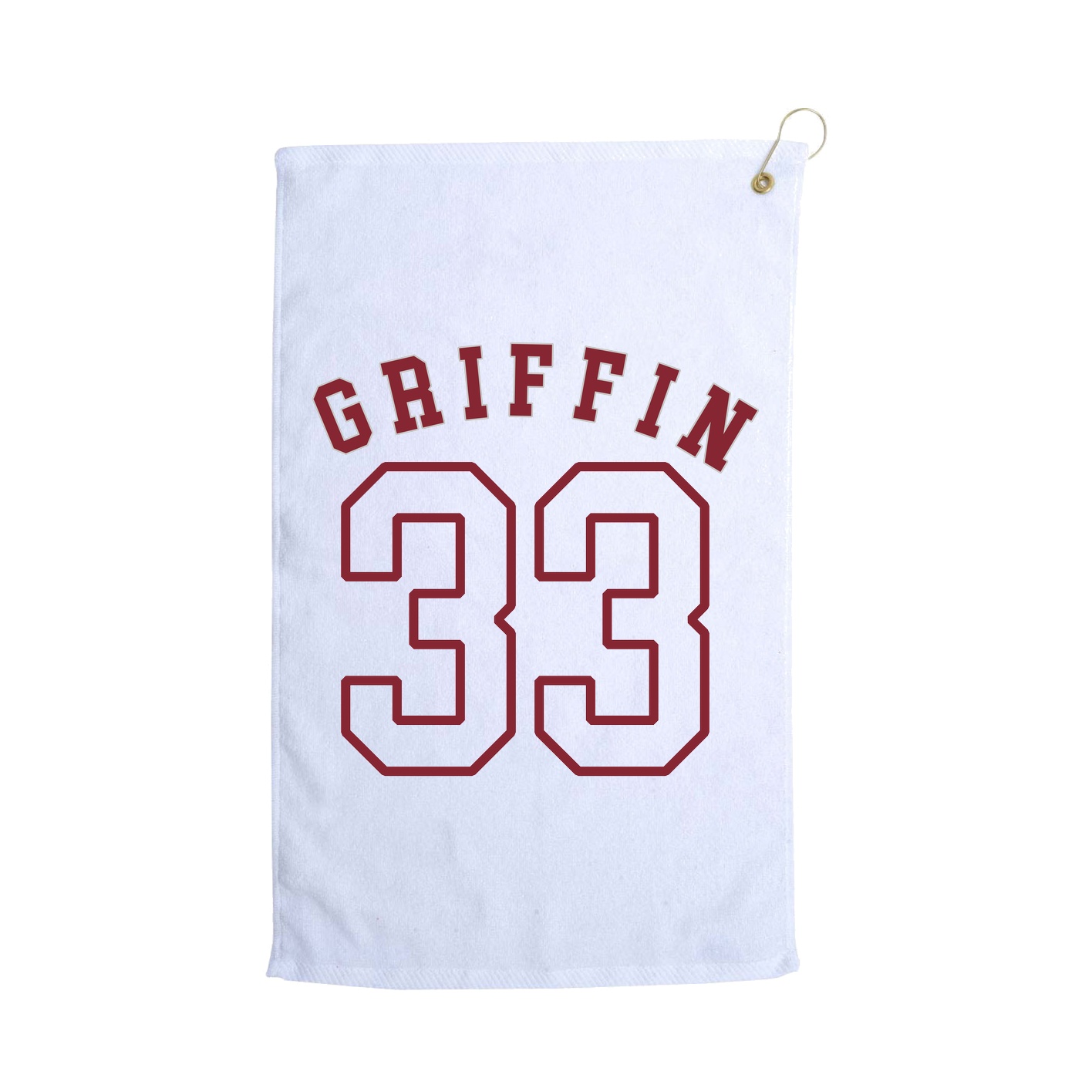 Golf Towel — Shirsey Arch in White