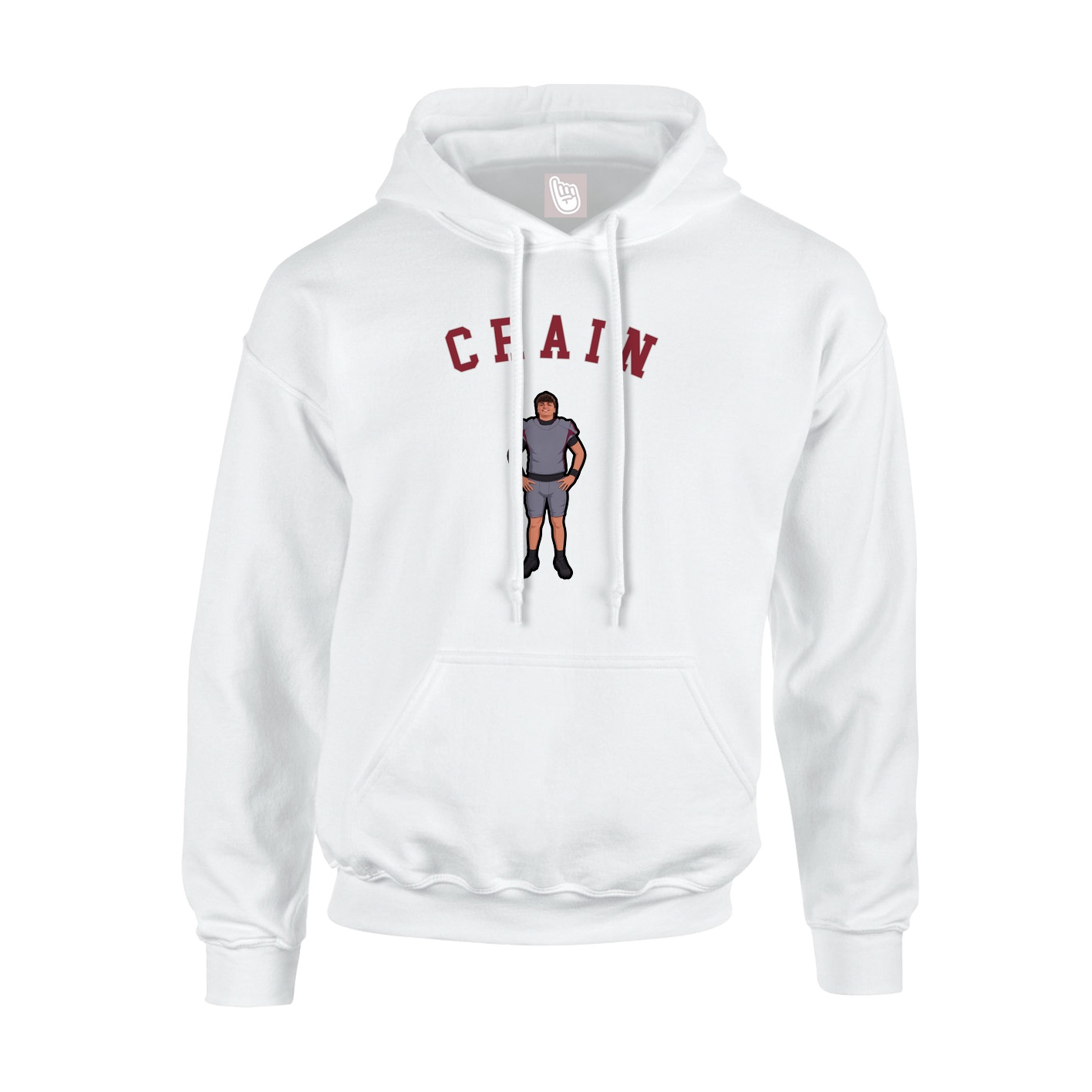 Hoodie — Shirsey Arch in White