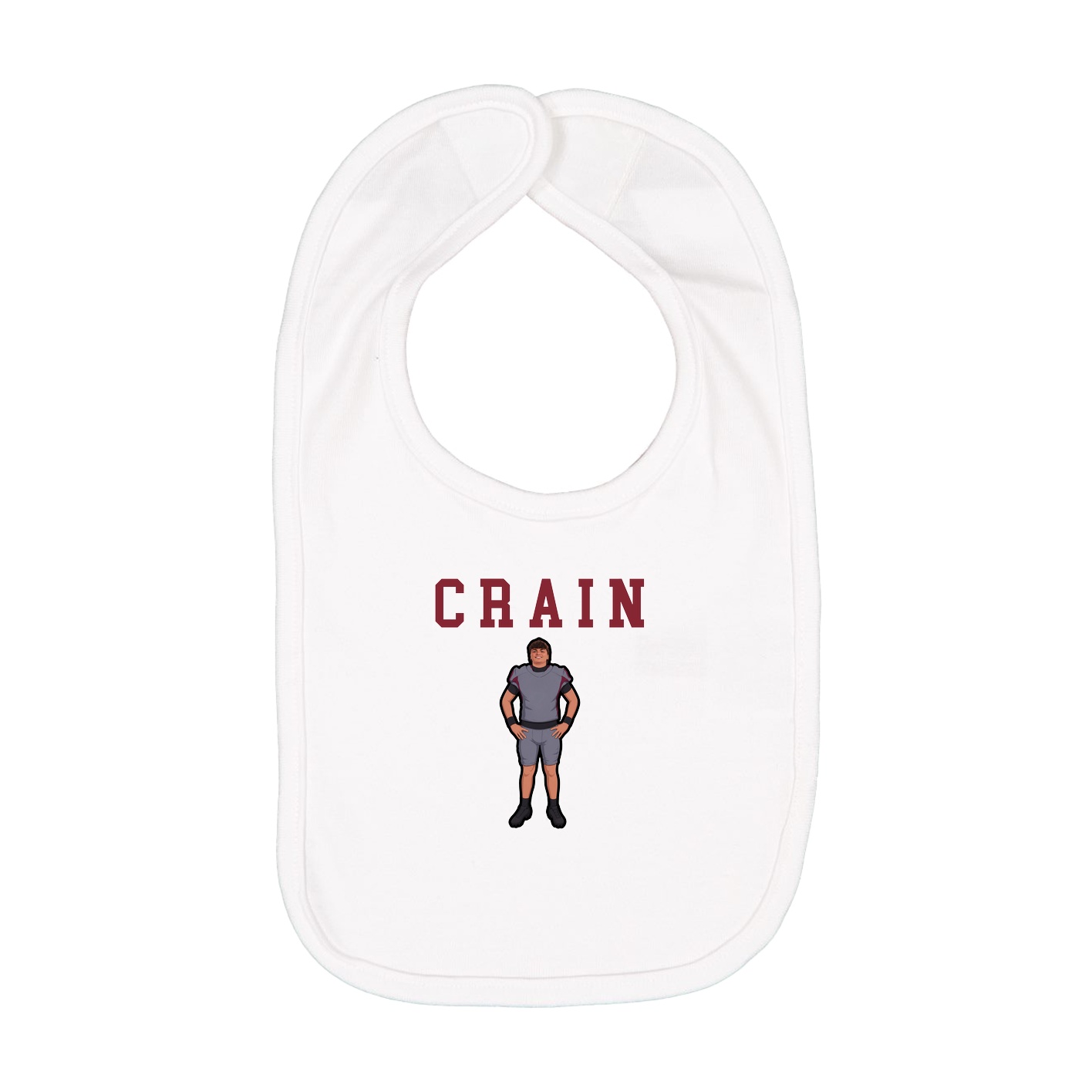 Infant Bib — Shirsey in White