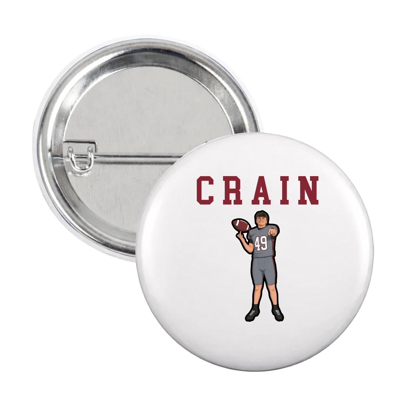 Game Day Button — Shirsey in White