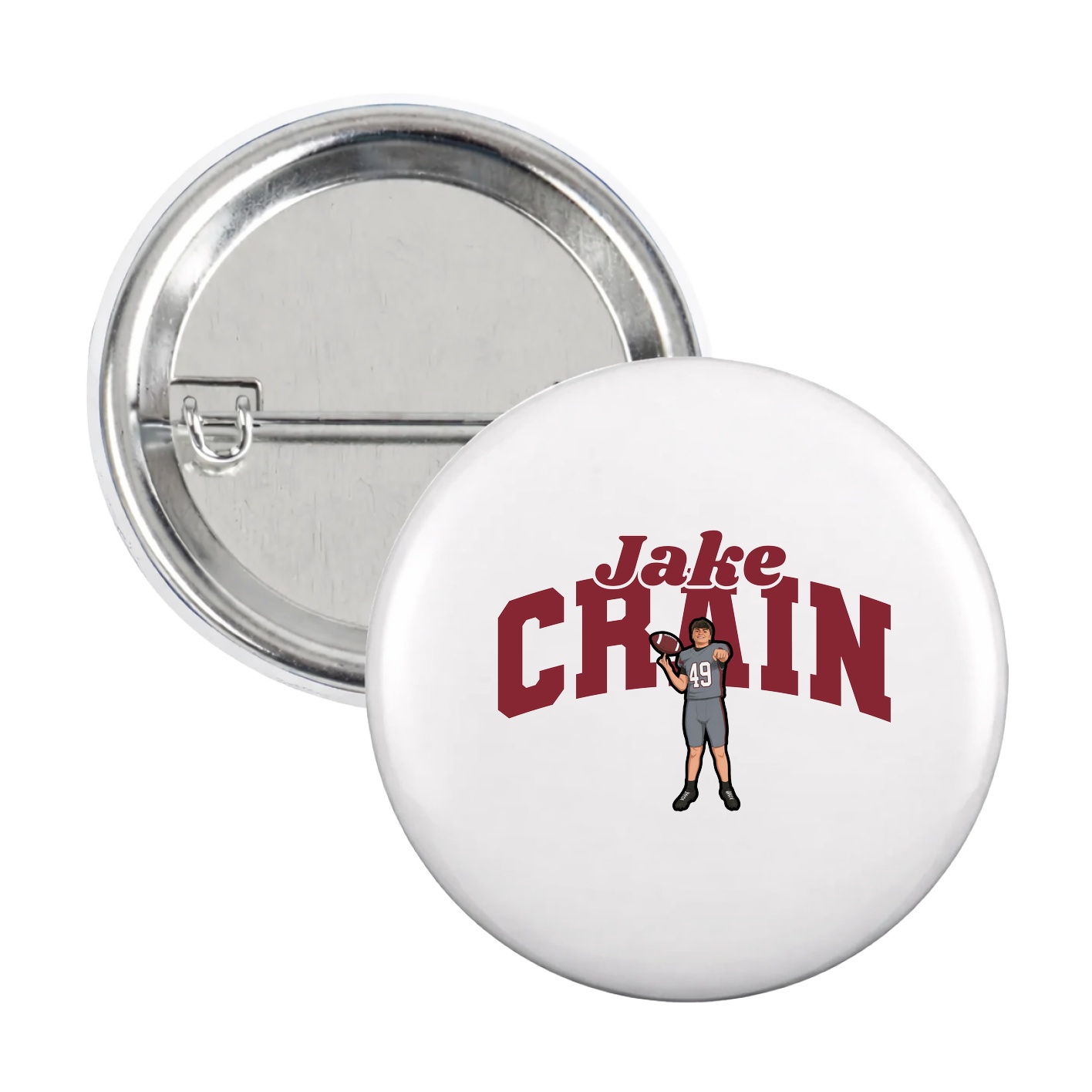 Game Day Button — Signature Arch in White