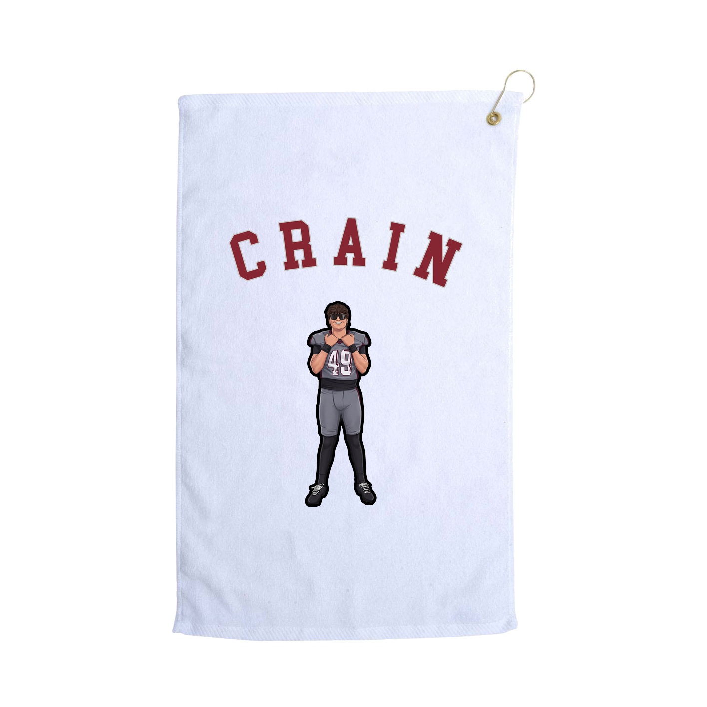 Golf Towel — Shirsey Arch in White