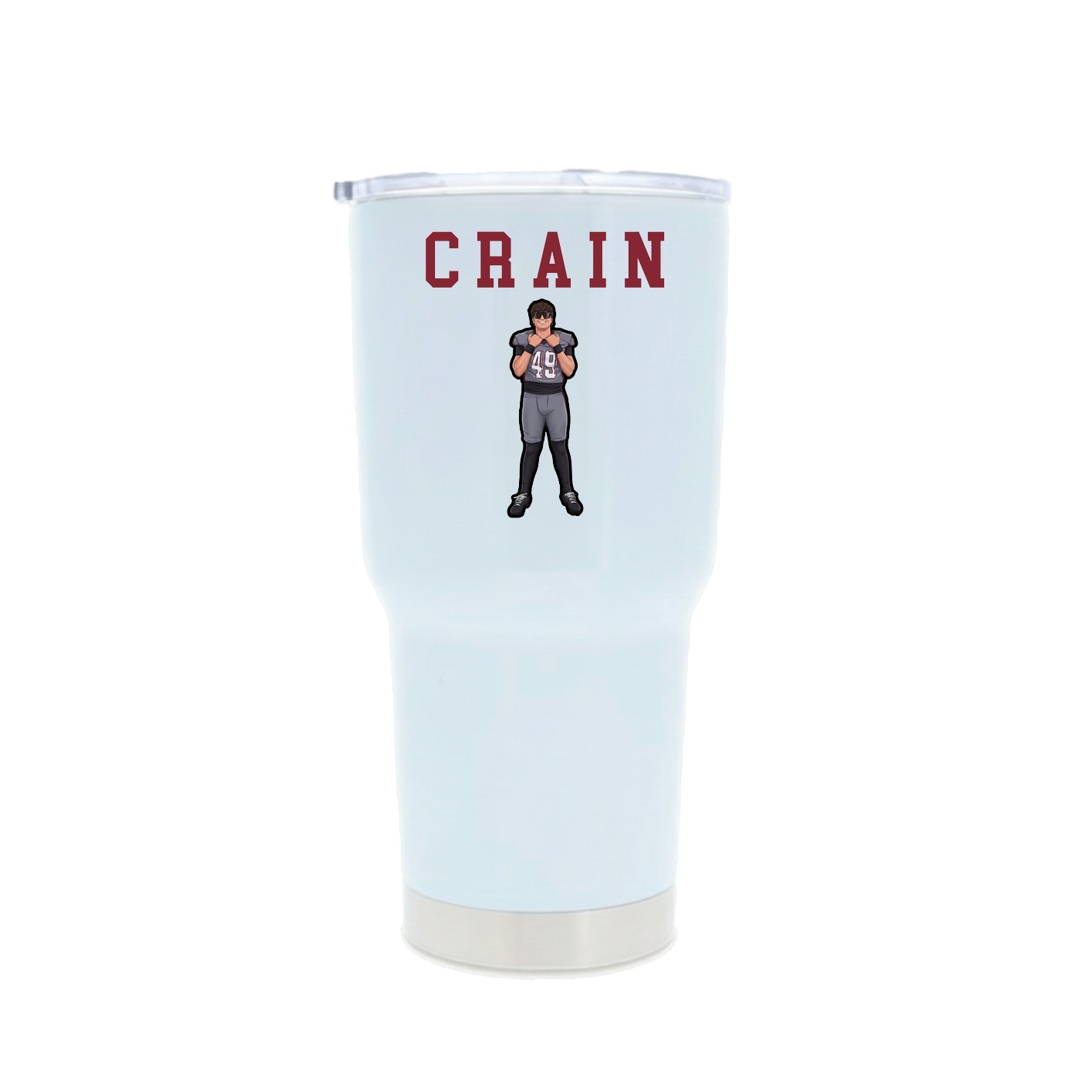 30oz Stainless Steel Tumbler — Shirsey in White