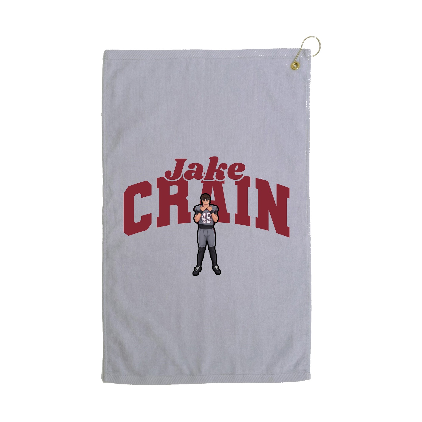 Golf Towel — Signature Arch in Grey