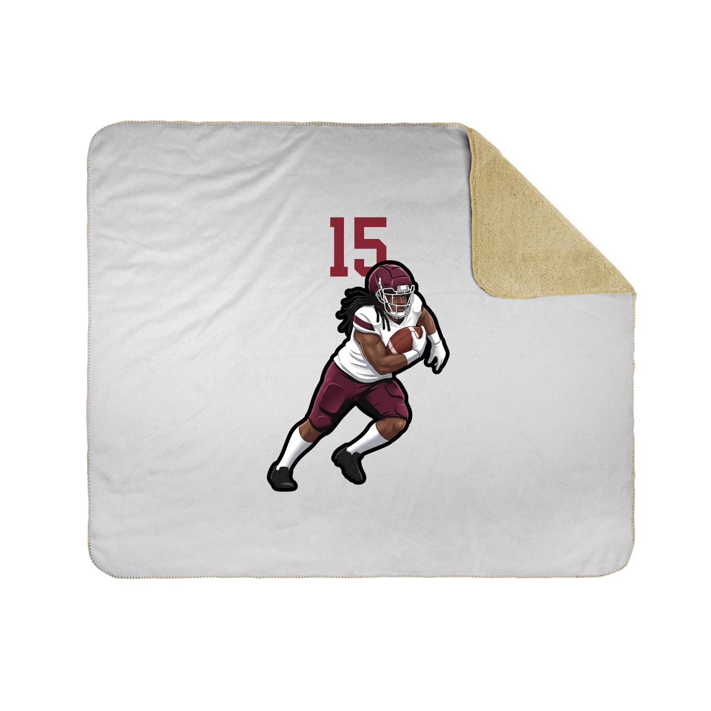 Throw Blanket — Number Top in White