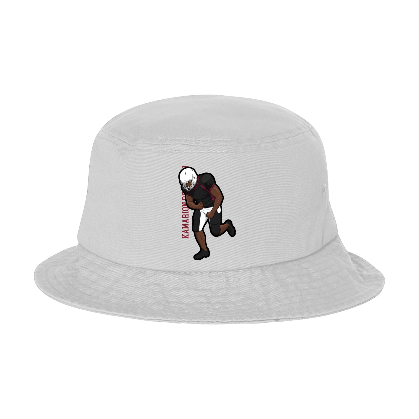 Bucket Cap — Name Vertical in White