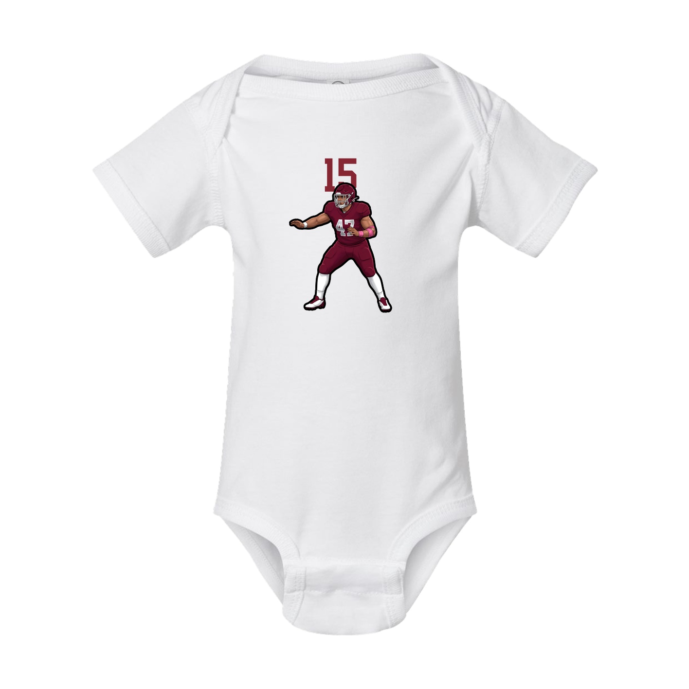 Baby Onesie — Number Top in White