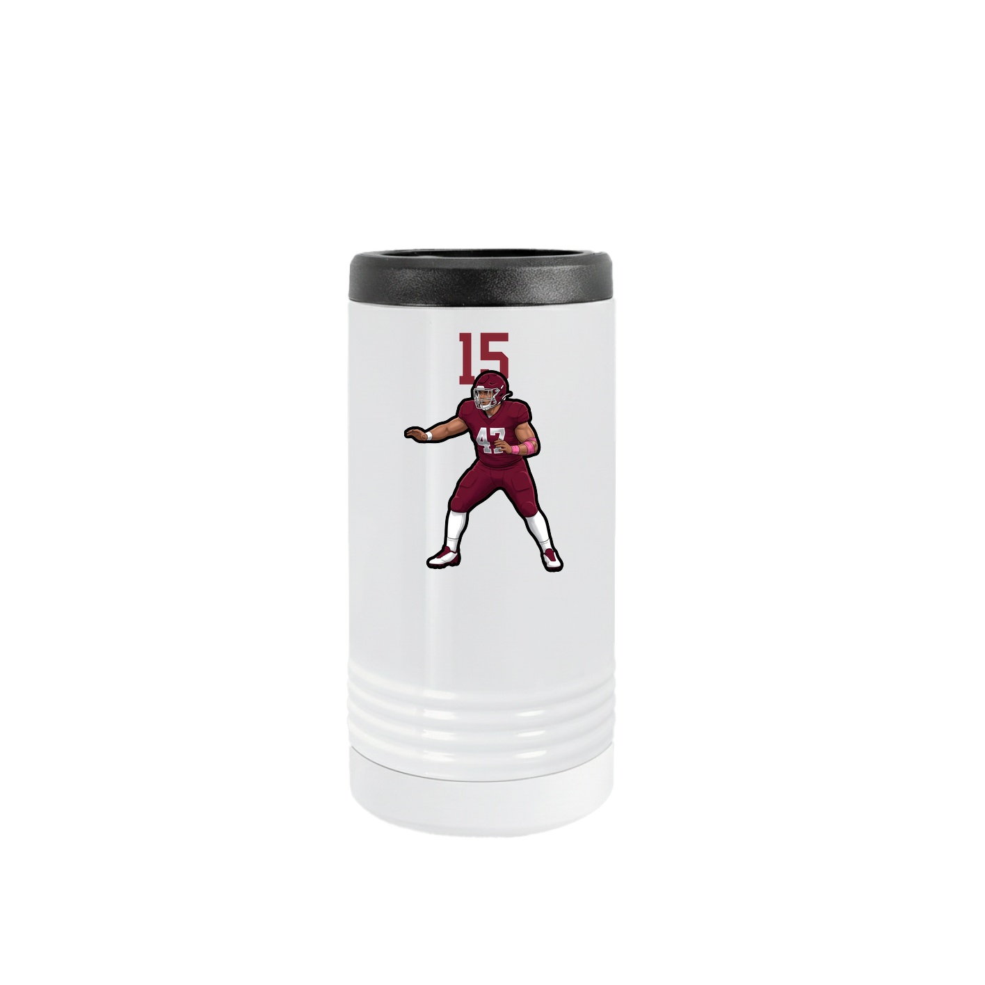 Slim Beverage Holder — Number Top in White